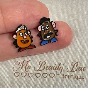 Mr. and Mrs. Potato Head Stud Earrings